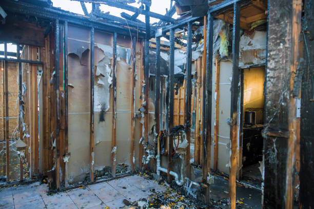 Professional Fire Damage Removal technician working in St. Marys, KS